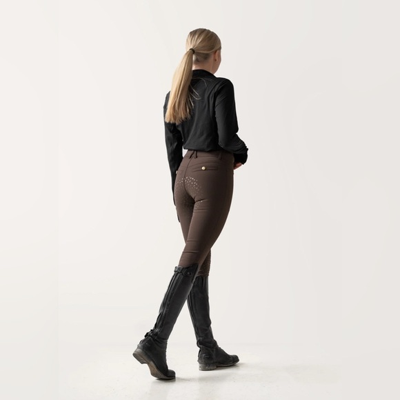 Nellie Chocolate Classic, Breeches Used Dark Brown Breeches Equestrian Sz Small - Picture 2 of 5